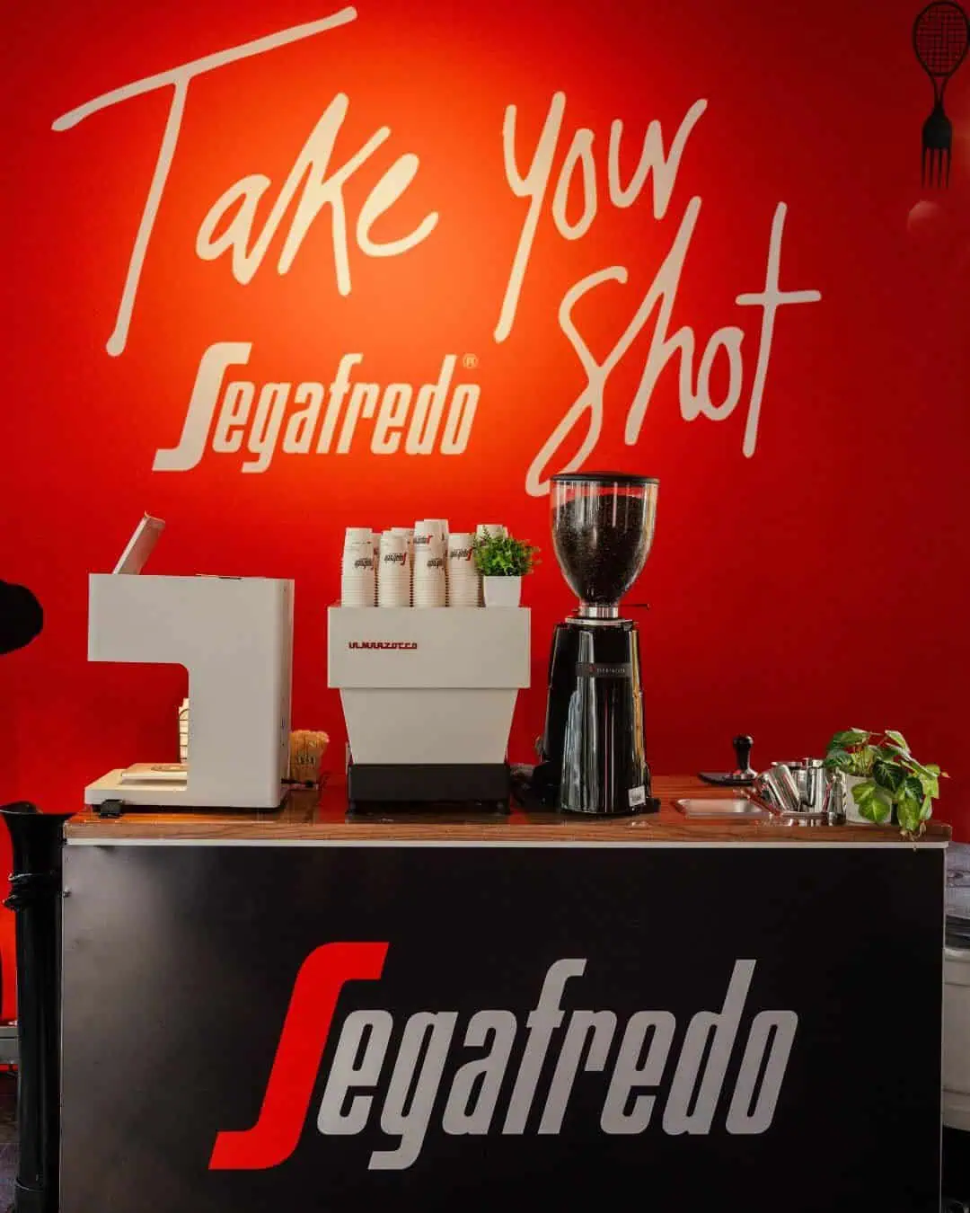 Coffee cart set up for an event in Miami